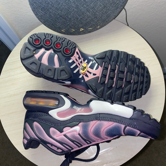 nike air max plus tn. gray and pink. size 3.5y/5w. - Picture 4 of 5